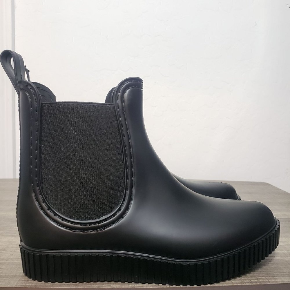 Roolee Wading Chelsea Boots Waterproof Rubber Solid Black Size Women's 7 EU 37